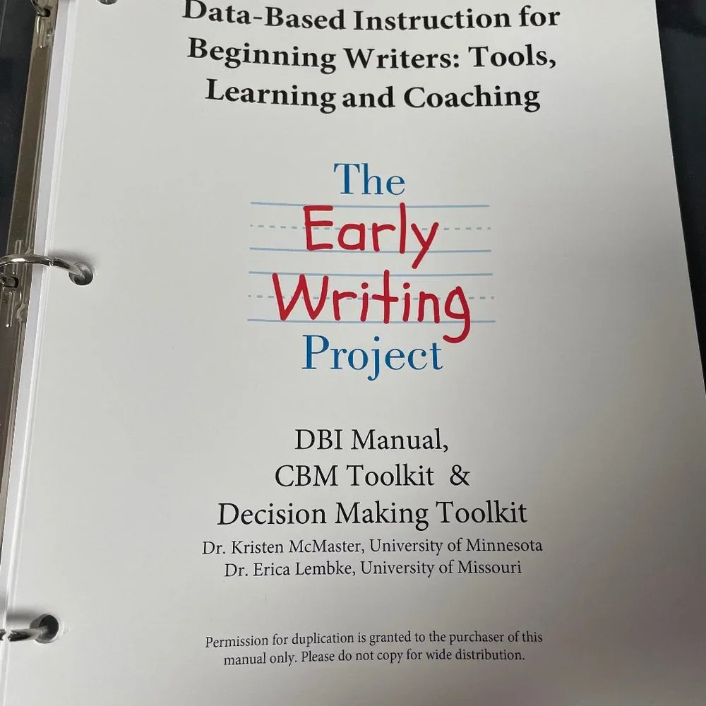 Data Based Instruction in Early Writing (DBI)